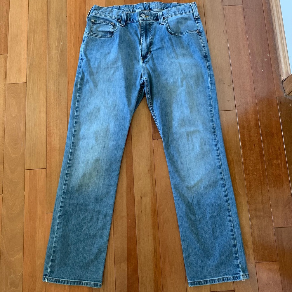 Carhartt 34x30 Jeans Blue Rugged Flex Relaxed‎ Fit Straight Leg Workwear